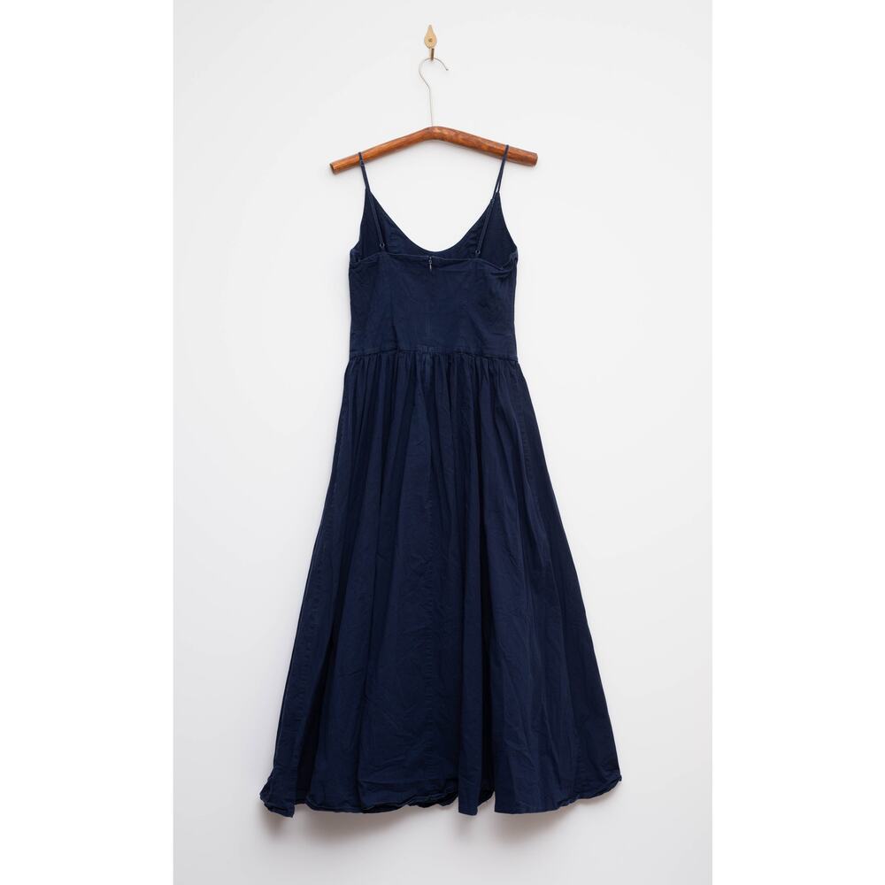 Staud Dena Blue Cotton Dress Size 4 - Picture 6 of 8